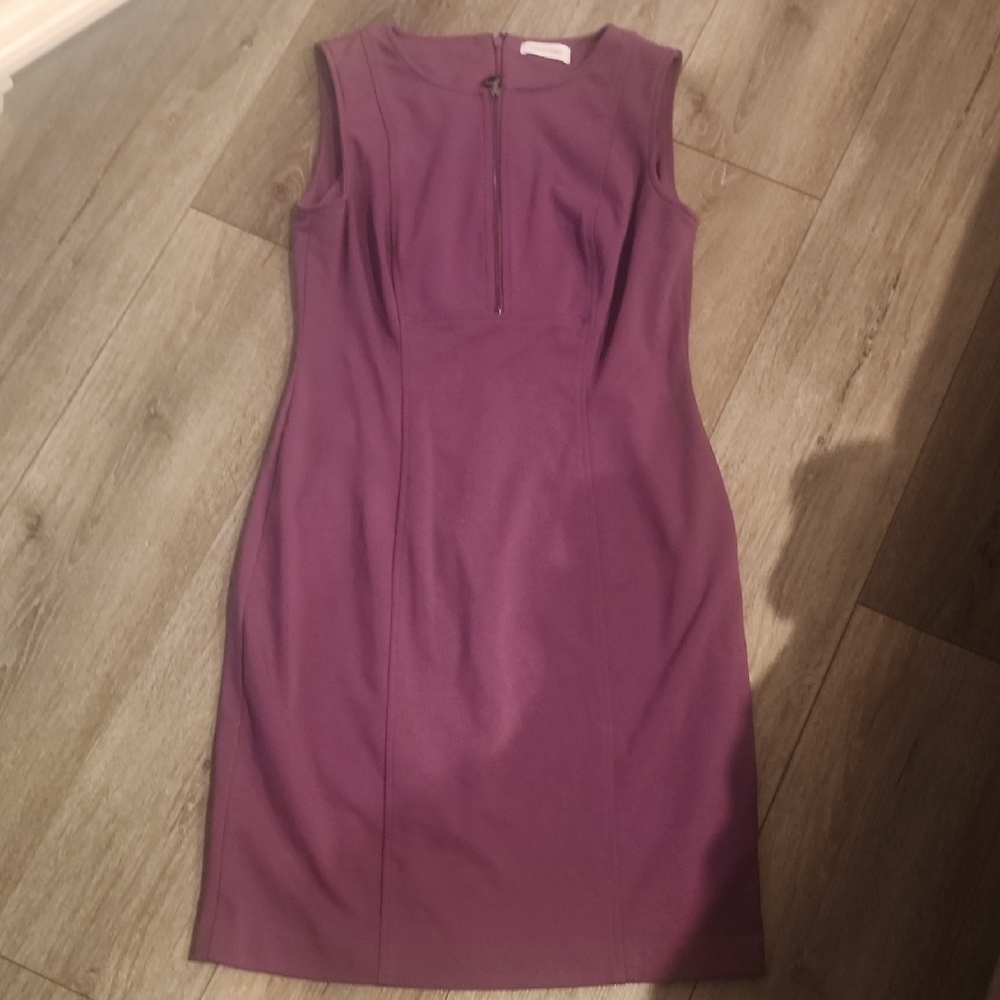 Calvin Klein Purple Midi Dress